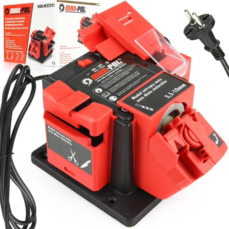 Точило ножів свердлів та ножиць MAR-POL M22292 Точило ножів свердлів та ножиць MAR-POL M22292